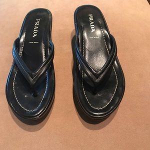 Prada platform sandals